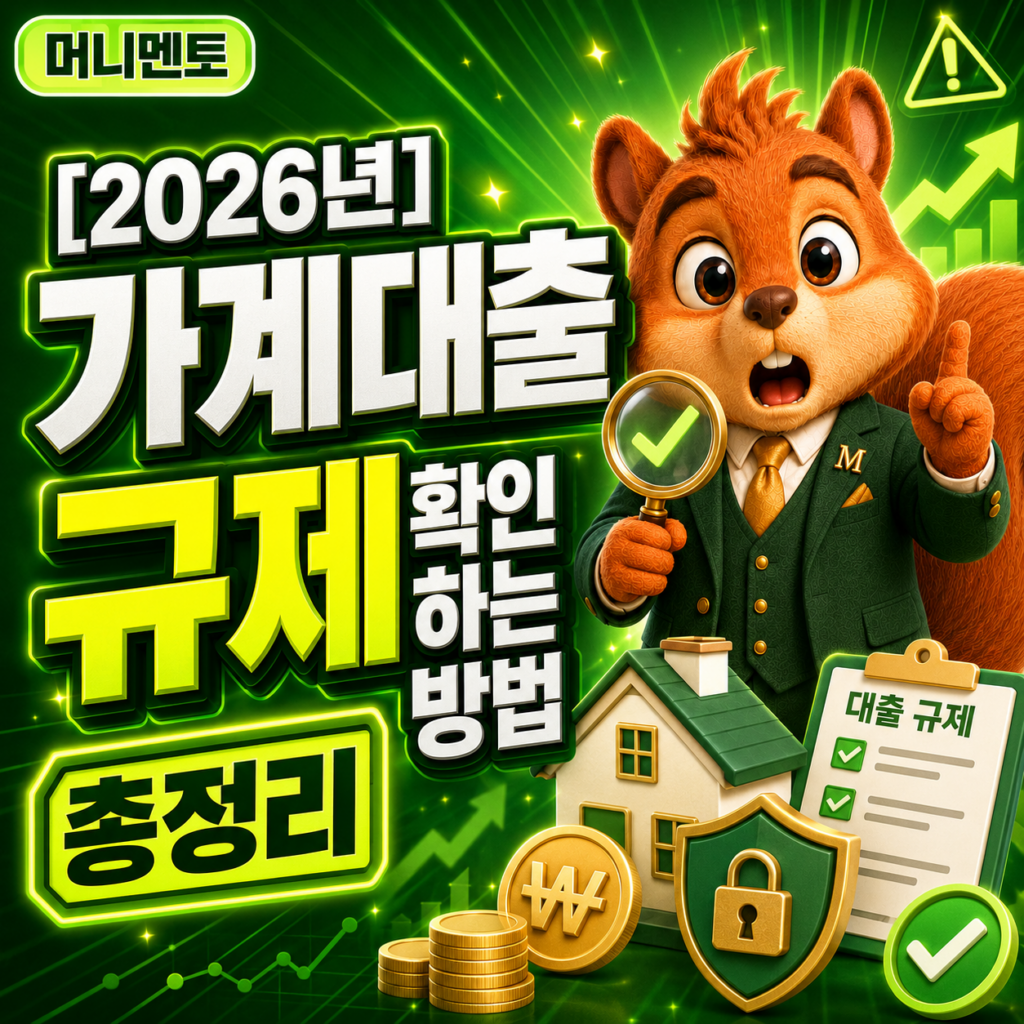가계대출 규제 확인 하는 방법