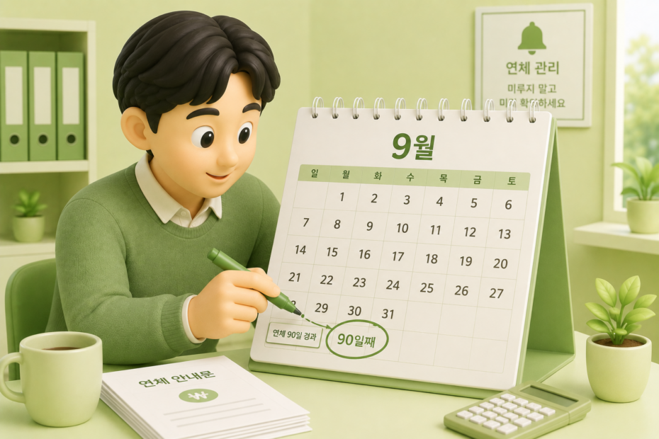 채무조정 신청 연체 일수별 제도 비교
