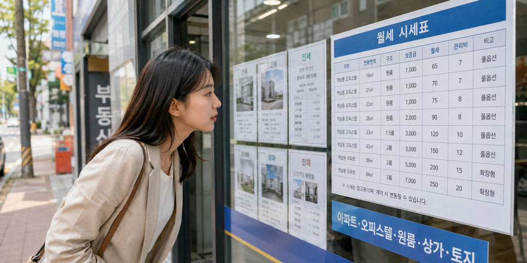 전월세 안심신탁 월세 대비 절감액 비교