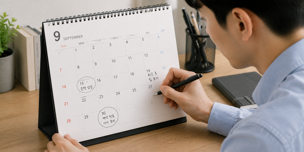 전월세 안심신탁 신청 일정 확인