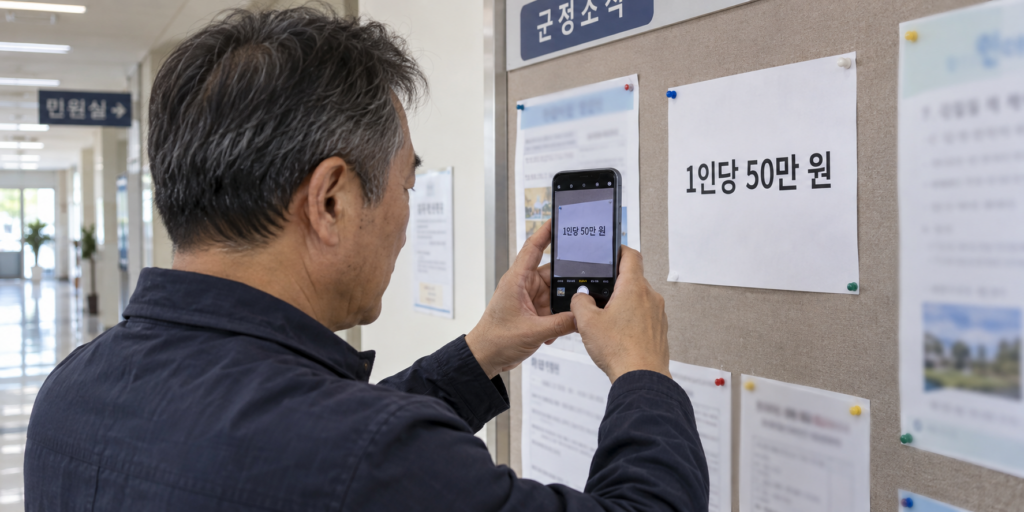 추석 민생지원금 지자체별 금액 비교