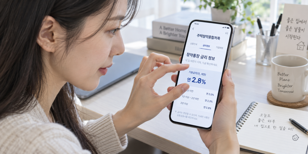 청약통장 전환 기간별 금리 비교